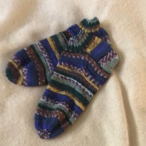 Hand knitted peds